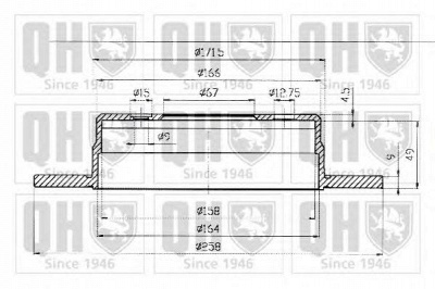 QUINTON HAZELL bdc3840 -  Тормозной диск